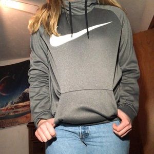 Gray Nike hoodie